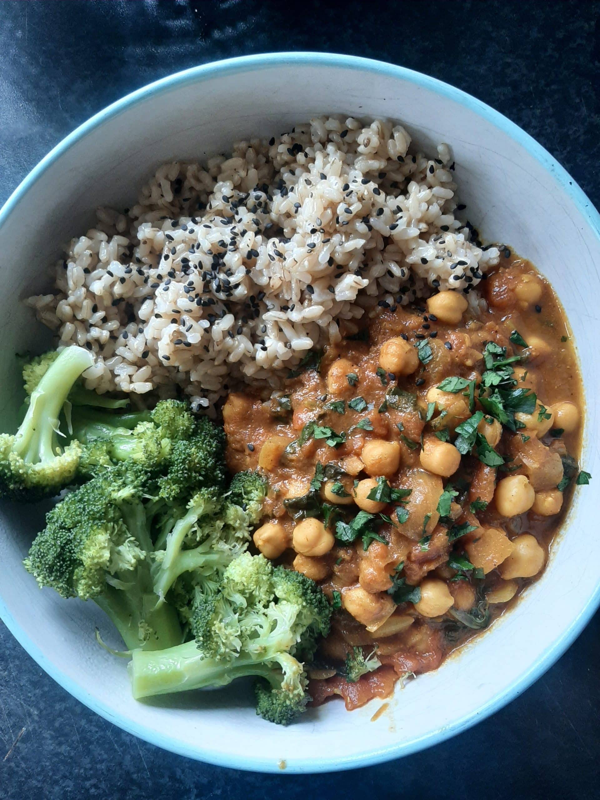 Here’s A Quick and Easy recipe for Chickpea and spinach curry
