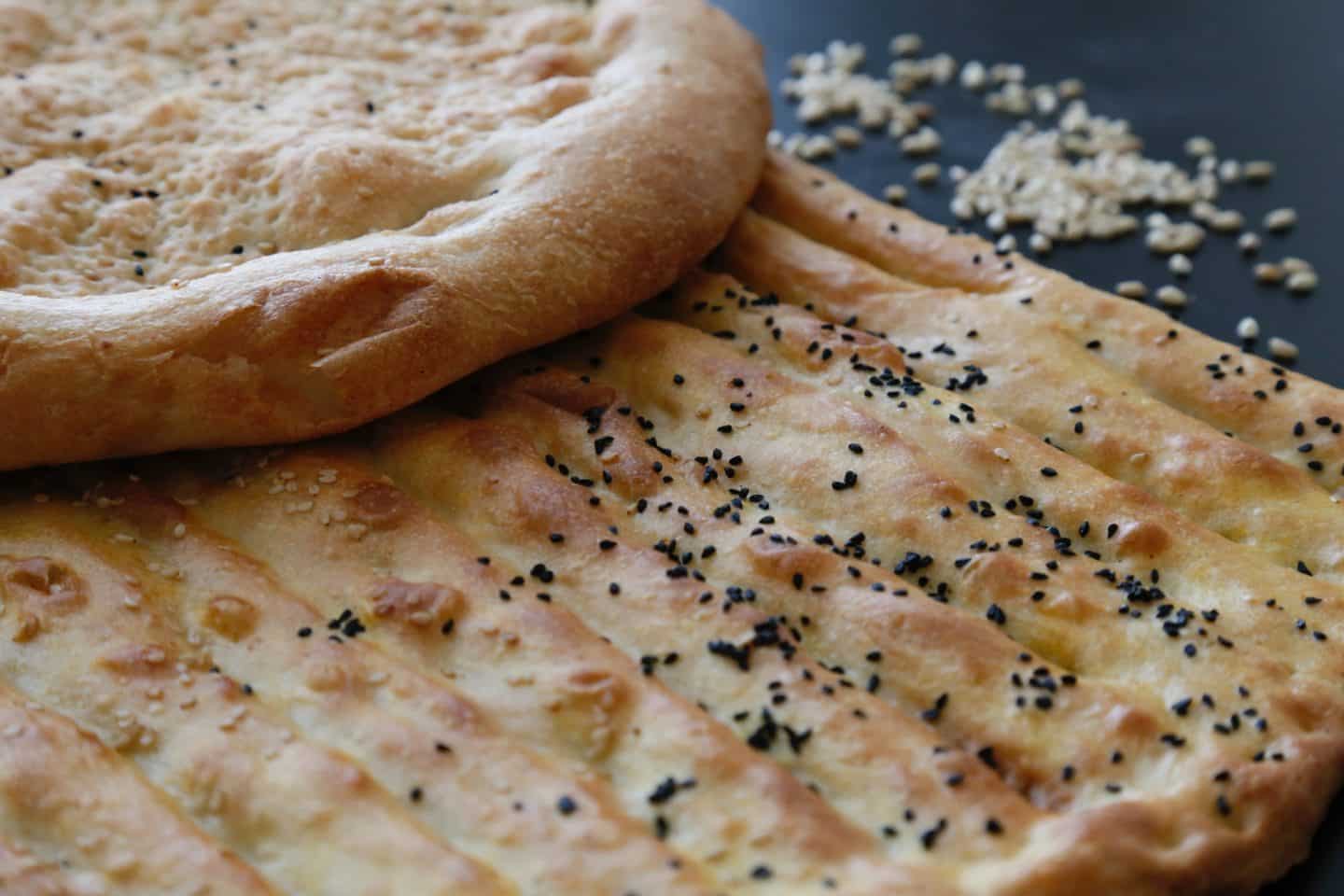 Homemade Vegan Naan bread- beautifully soft and flavorful! · Pronounced