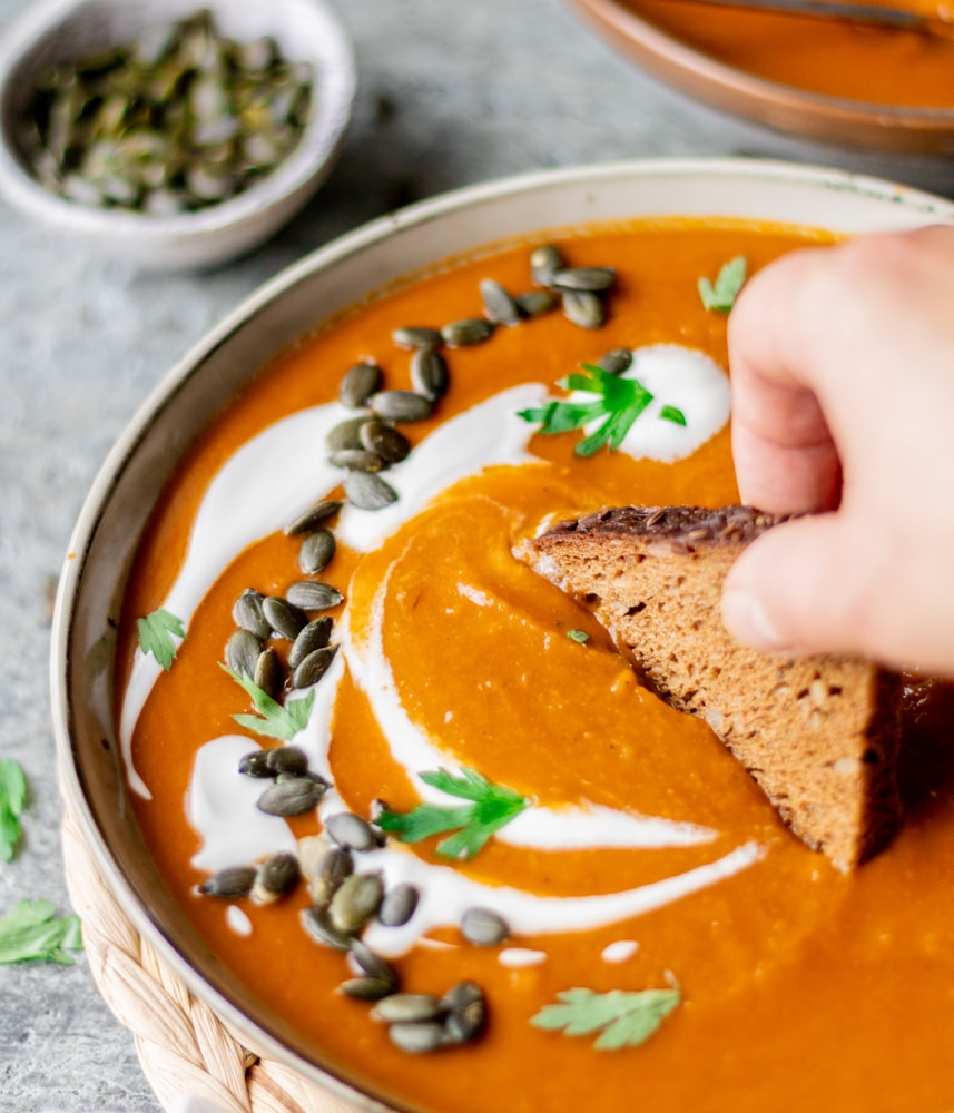 Roasted butternut  squash soup