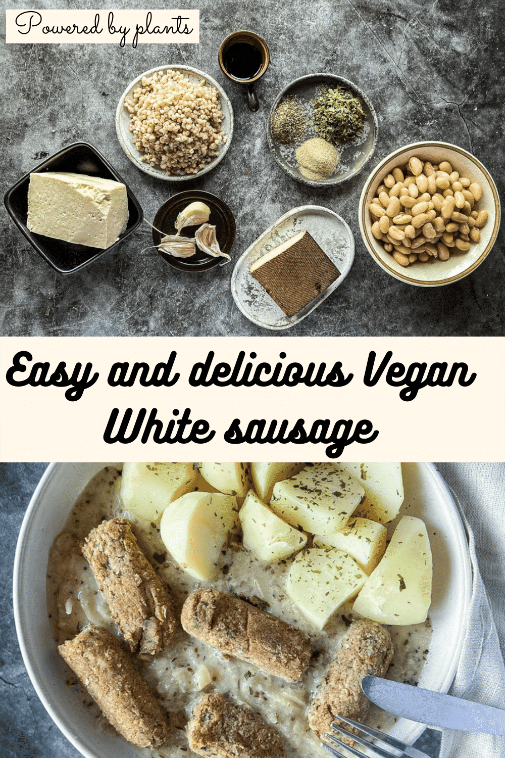 vegan white sausage