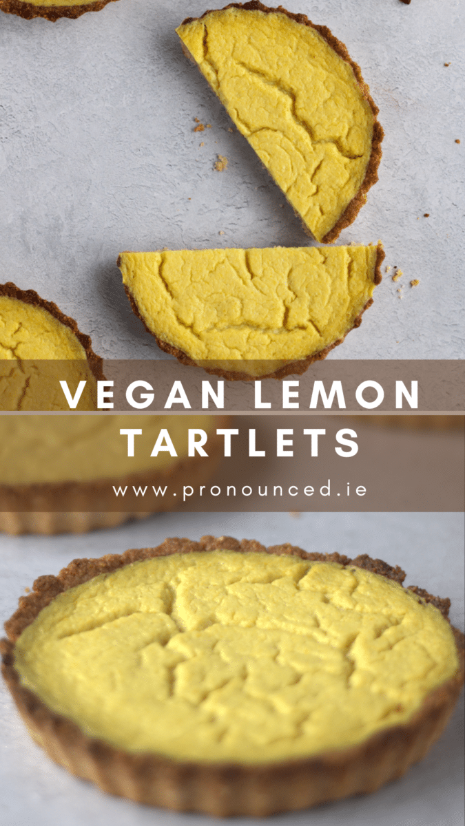 healthy vegan lemon tartlets