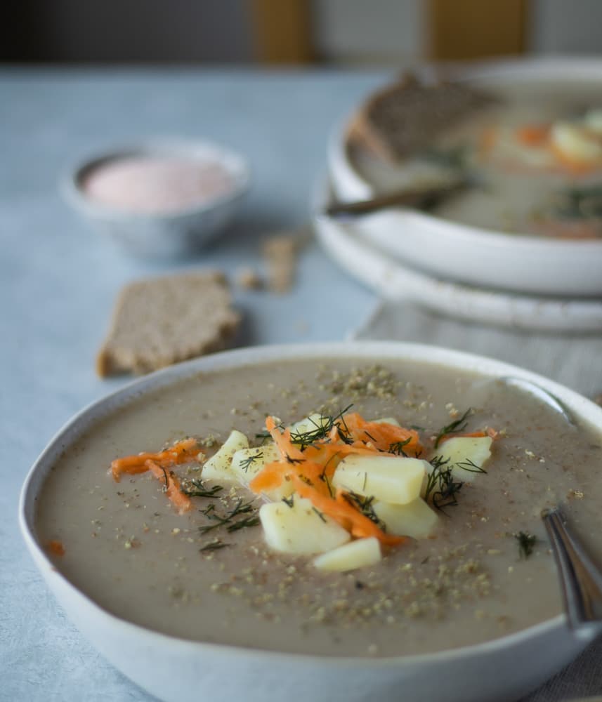 Simple sour rye soup-ŻUREK|Traditional Polish soup