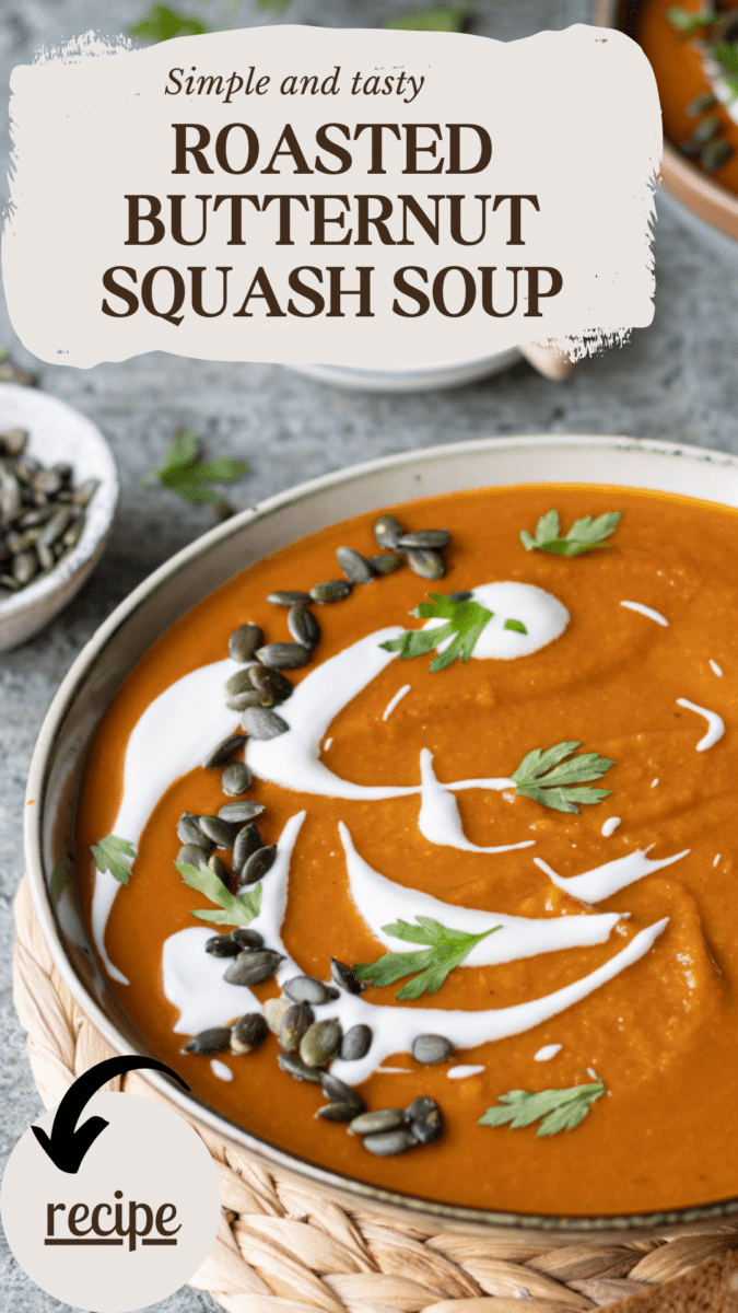 Roasted butternut squash soup recipe